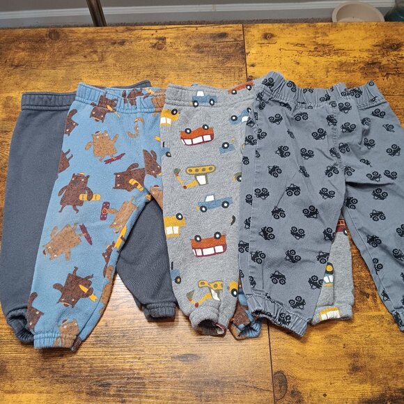 4 piece‎ lot of Garanimals size 18 Month Boys Truck animal Sweatpants Pants B30 - Picture 1 of 13